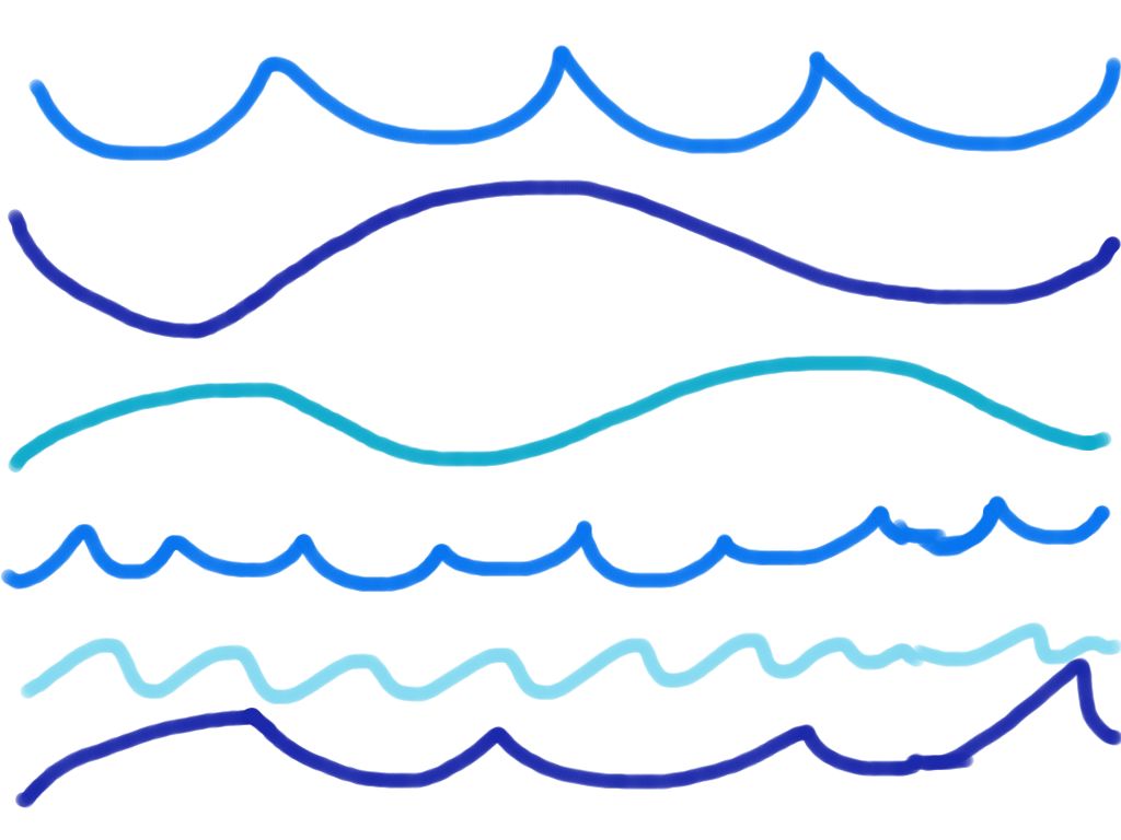Waves Line Art | Free download on ClipArtMag