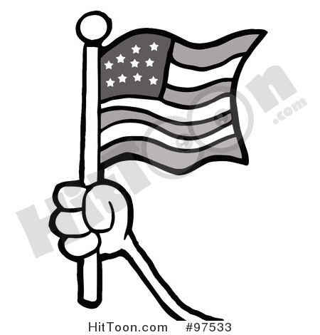 450x470 American Flag Clipart