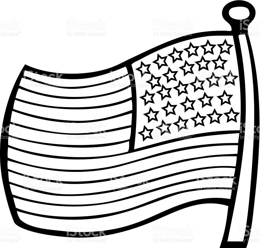 1024x977 American Flag Outline Clip Art