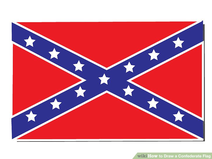 728x545 How To Draw A Confederate Flag 7 Steps (With Pictures)