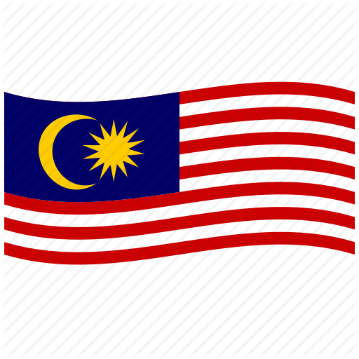 512x512 Gemilang, Jalur, Malaysia, Malaysian Flag, My, Waving Flag Icon