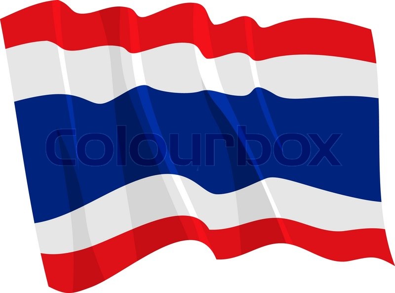 800x593 Political Waving Flag Of Thailand Stock Vector Colourbox