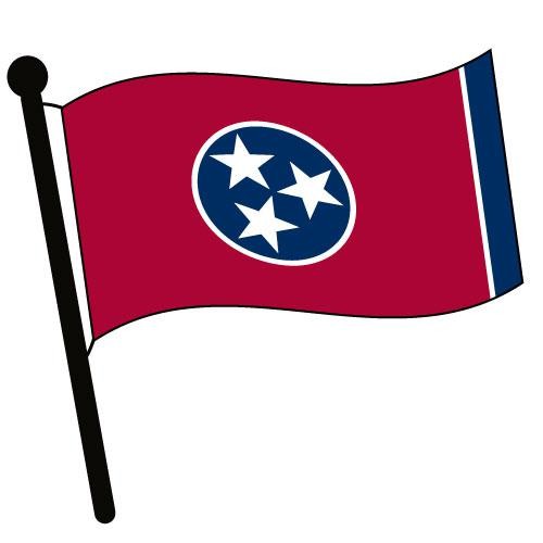 500x500 Tennessee Waving Flag Clip Art