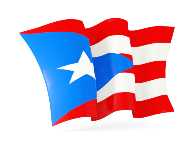 640x480 Waving Flag. Illustration Of Flag Of Puerto Rico