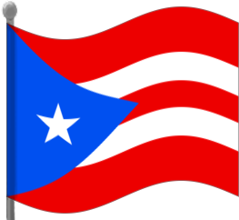 263x242 Puerto Rico Flag Waving