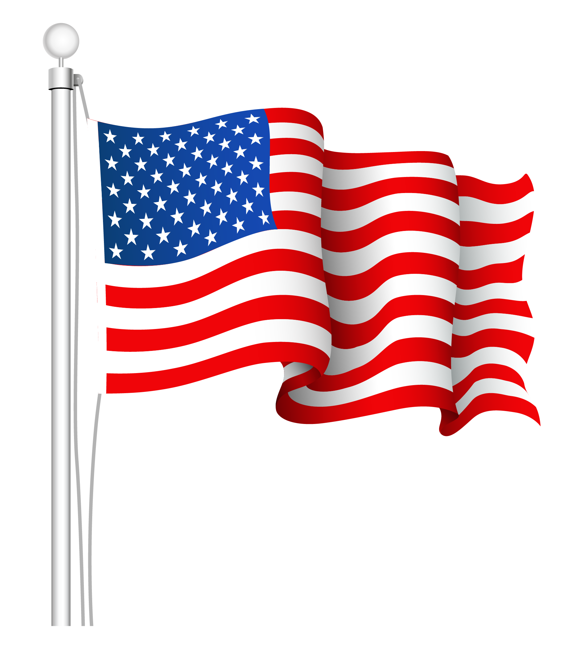 1855x2108 Waving Flag Clipart