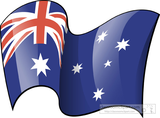 550x405 World Flags Clipart Australia Flag Waving 3