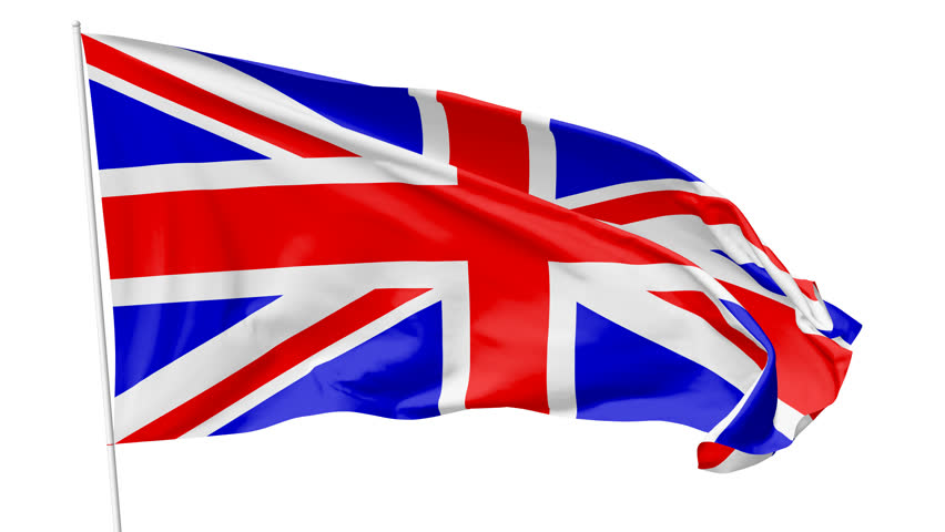 852x480 British Flag Clipart Animated
