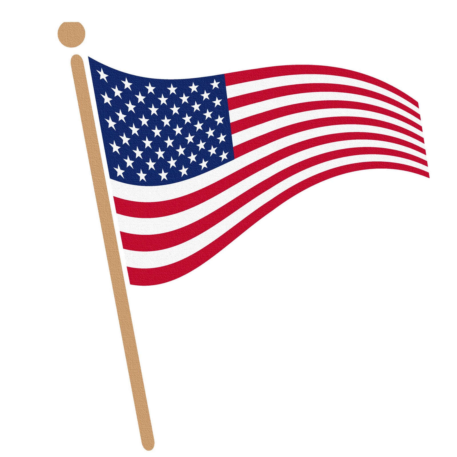 1600x1600 American Flag Usa Waving Flag Clipart Clipartcow