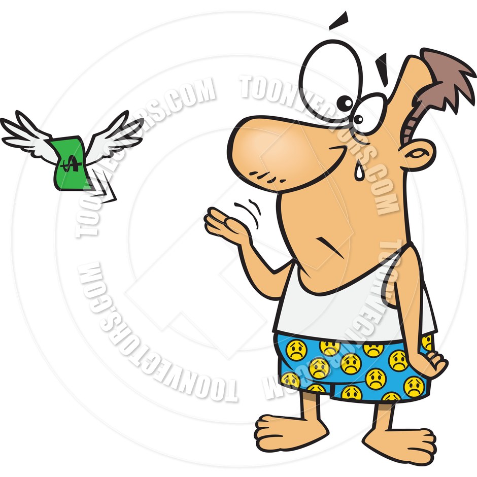 940x940 Cartoon Man Waving Goodbye To His Money By Ron Leishman Toon