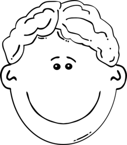 261x299 Boy Wavy Hair Clip Art