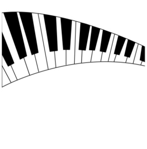 297x300 Wavy Piano Keys Clipart