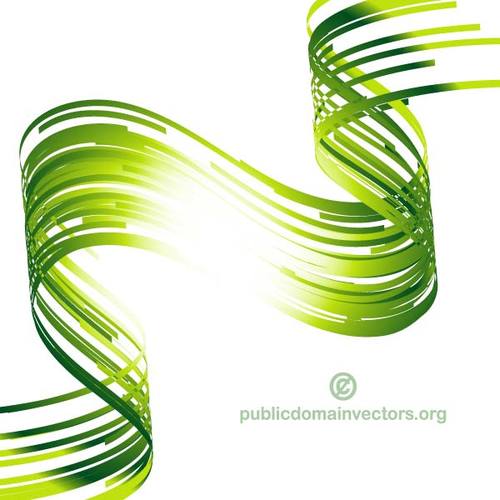 500x500 Wavy Green Lines Vector Public Domain Vectors