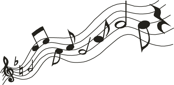 589x289 Music Notes Clipart Wavy