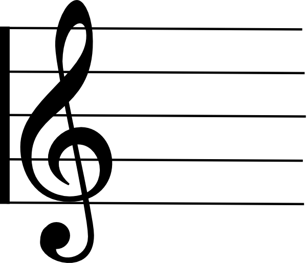 600x514 Music Staff Clipart Vector