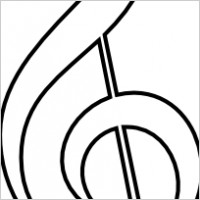 200x200 Wavy Music Staff Clipart Clipart Panda