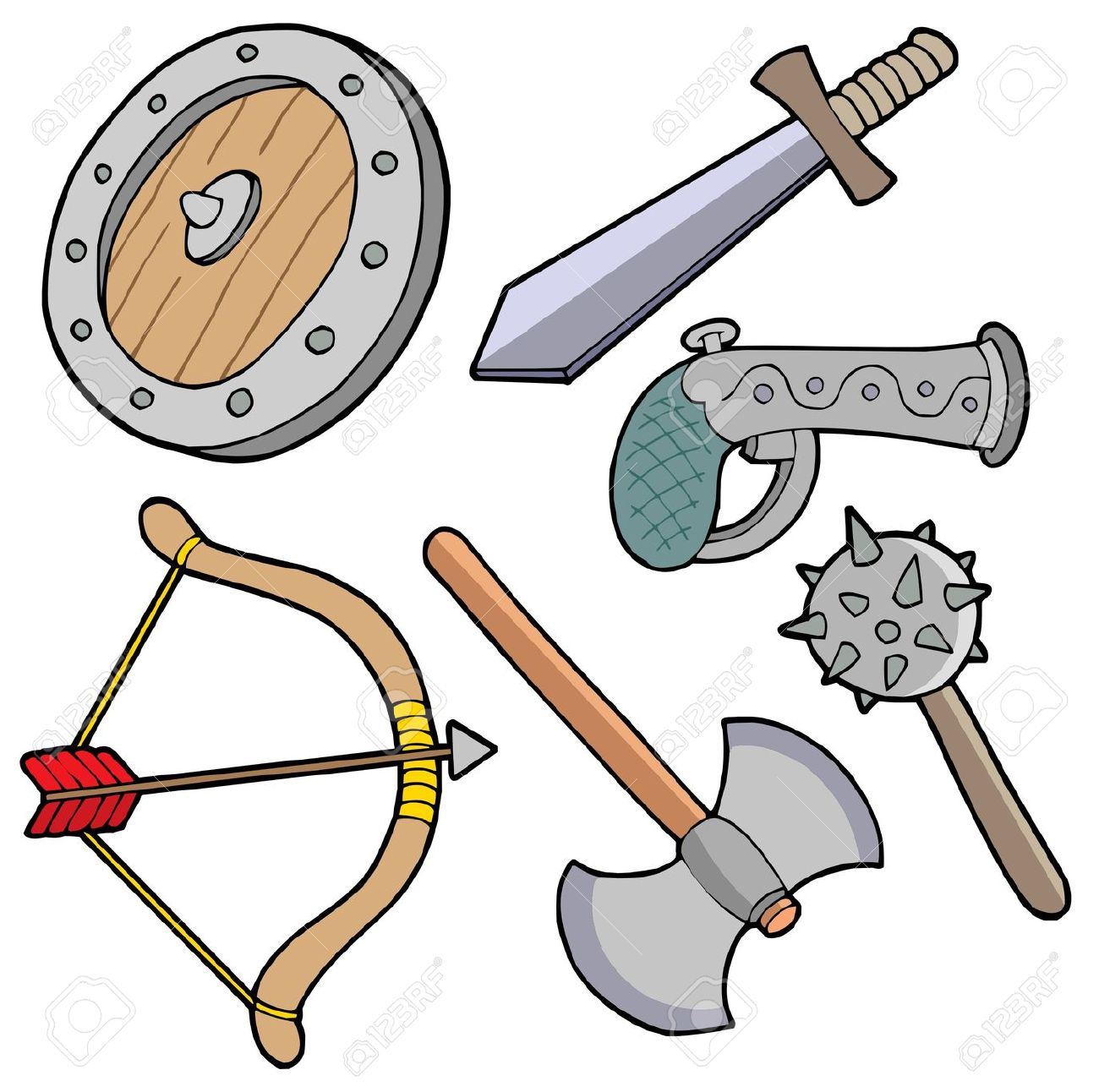 1300x1292 Weapon Clipart