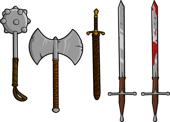 596x427 Clip Art Hoard Weapons