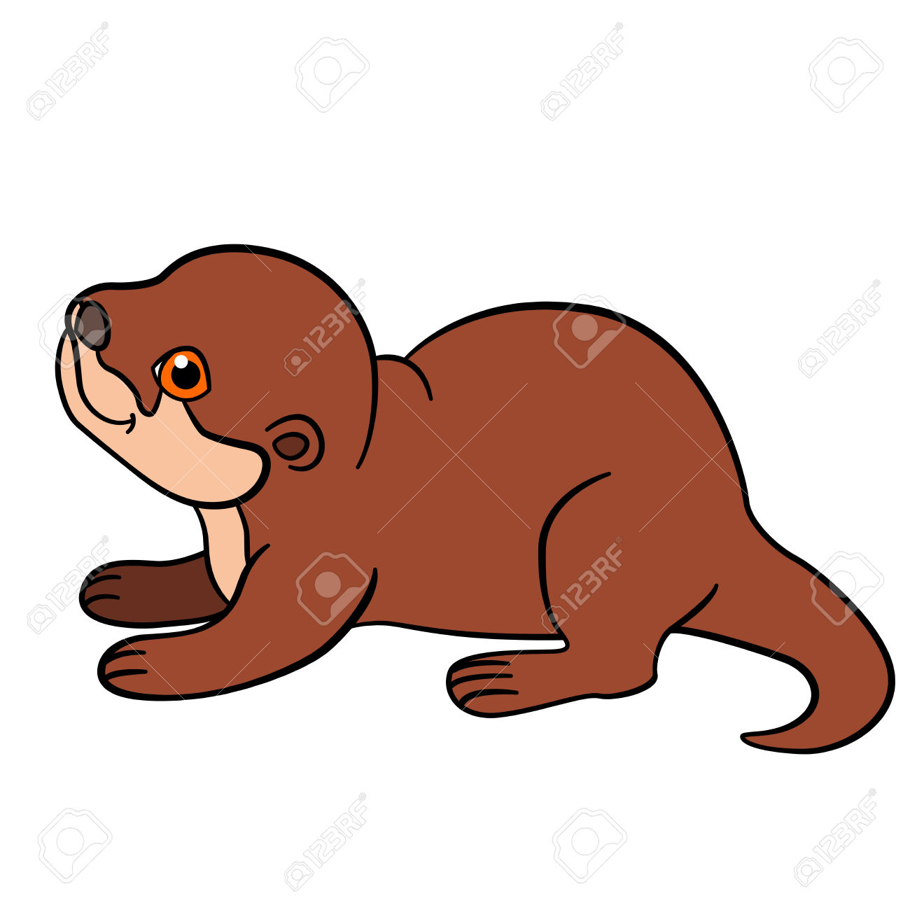 1300x1300 Weasel Clipart Baby Otter