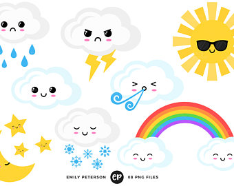 340x270 Weather Clip Art Etsy