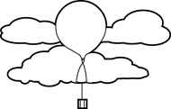 190x121 Free Black And White Weather Outline Clipart