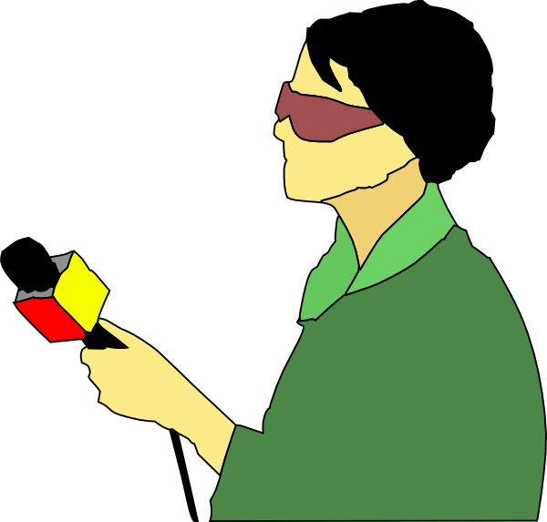 600x573 Newscaster Cliparts