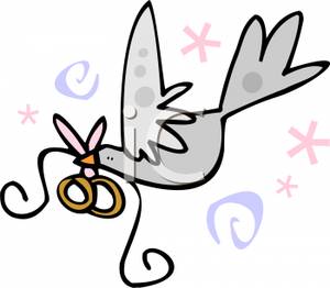 300x262 Art Image A Dove Carrying Two Wedding Rings