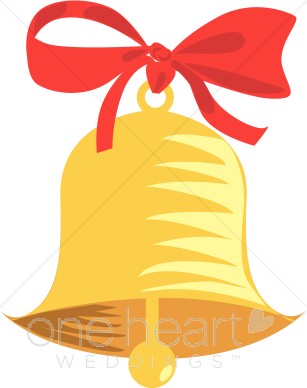 307x388 Gold Wedding Bell Clipart