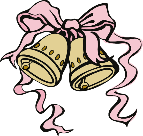 553x525 Mauve Clipart Wedding Bell