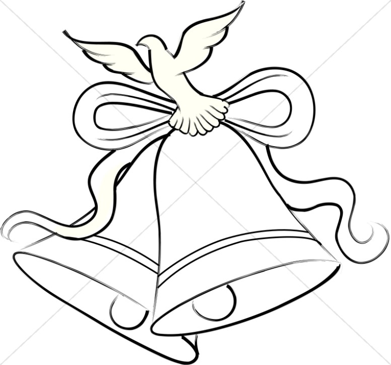 776x724 Silver Wedding Bells Clipart
