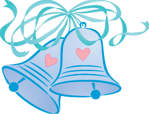 500x384 Mauve Clipart Wedding Bell