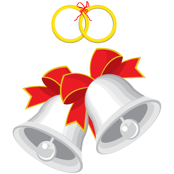 600x600 Wedding Bells Animated Clipart