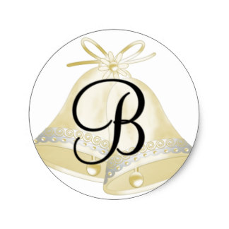324x324 Wedding Bells Stickers Zazzle
