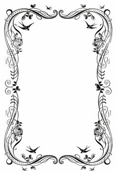 236x351 Free Black Clip Art Borders And Frames Weddings Custom Vintage