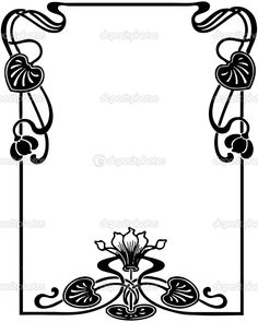 236x295 Art Nouveau Border Design Wedding Ideas Border