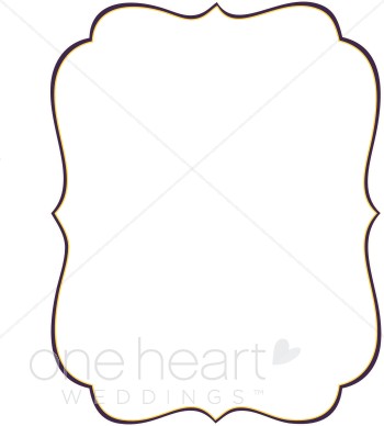 350x388 Stylish Bracket Clipart Wedding Borders