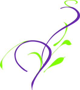 264x298 Purple Wedding Borders Clipart