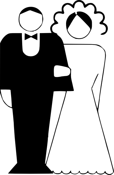 390x598 Wedding Cake Clipart Black And White