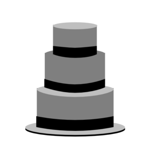 300x300 Bw Cake Clip Art