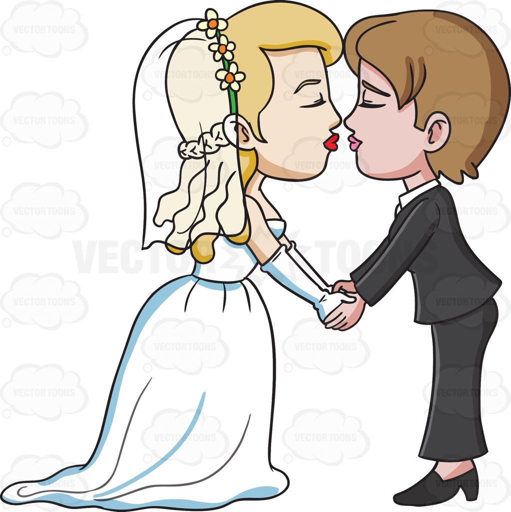 1023x1024 Kissing Clipart Wedding Kiss