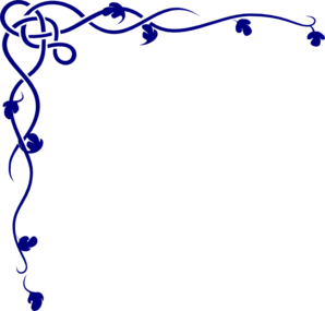 298x285 Blue Flower Clipart Border