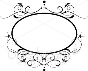 300x243 Clipart Wedding Borders