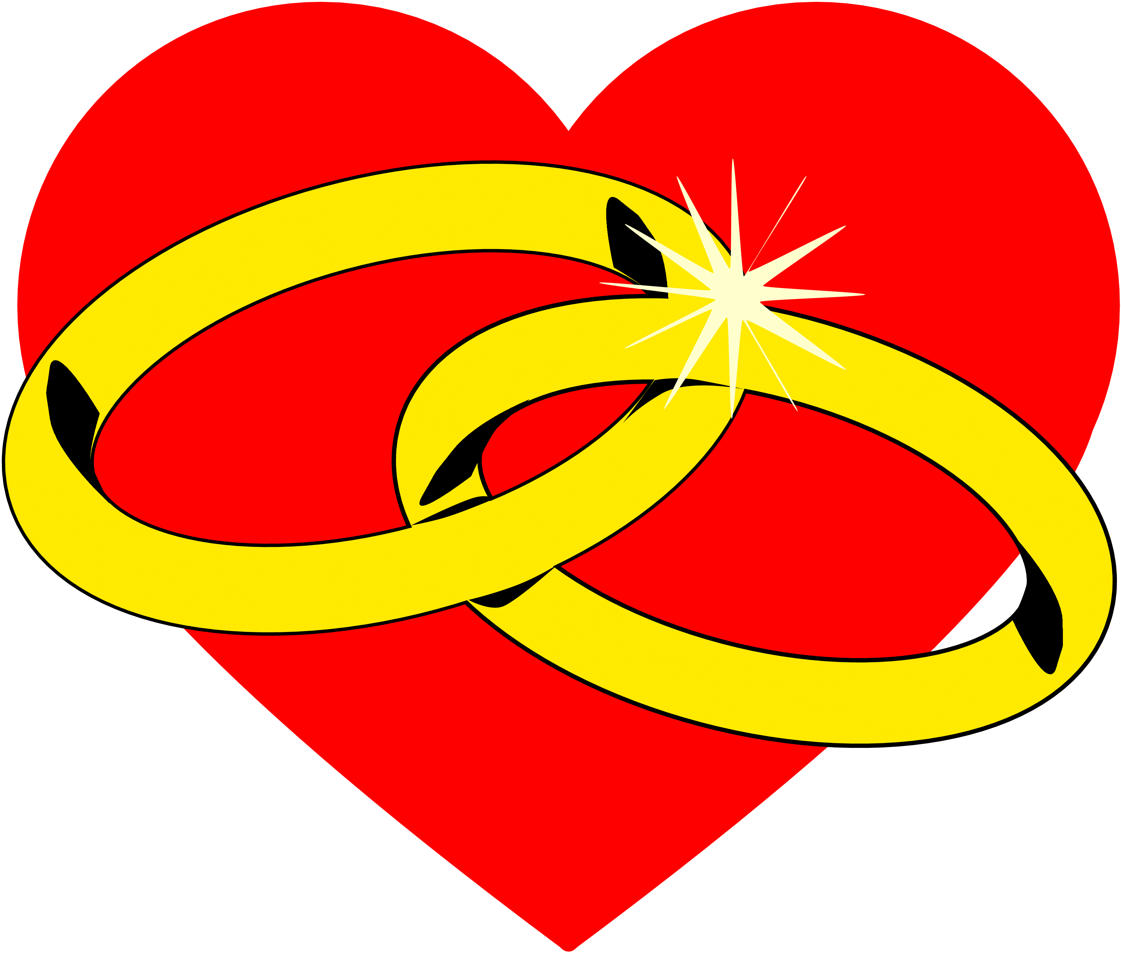 3569x3034 Heart Wedding Cliparts 220992