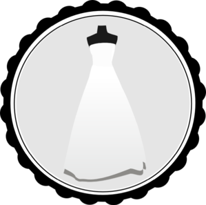 299x297 Wedding Dress Clip Art