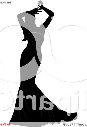 300x440 Wedding Dress Silhouette Clip Art