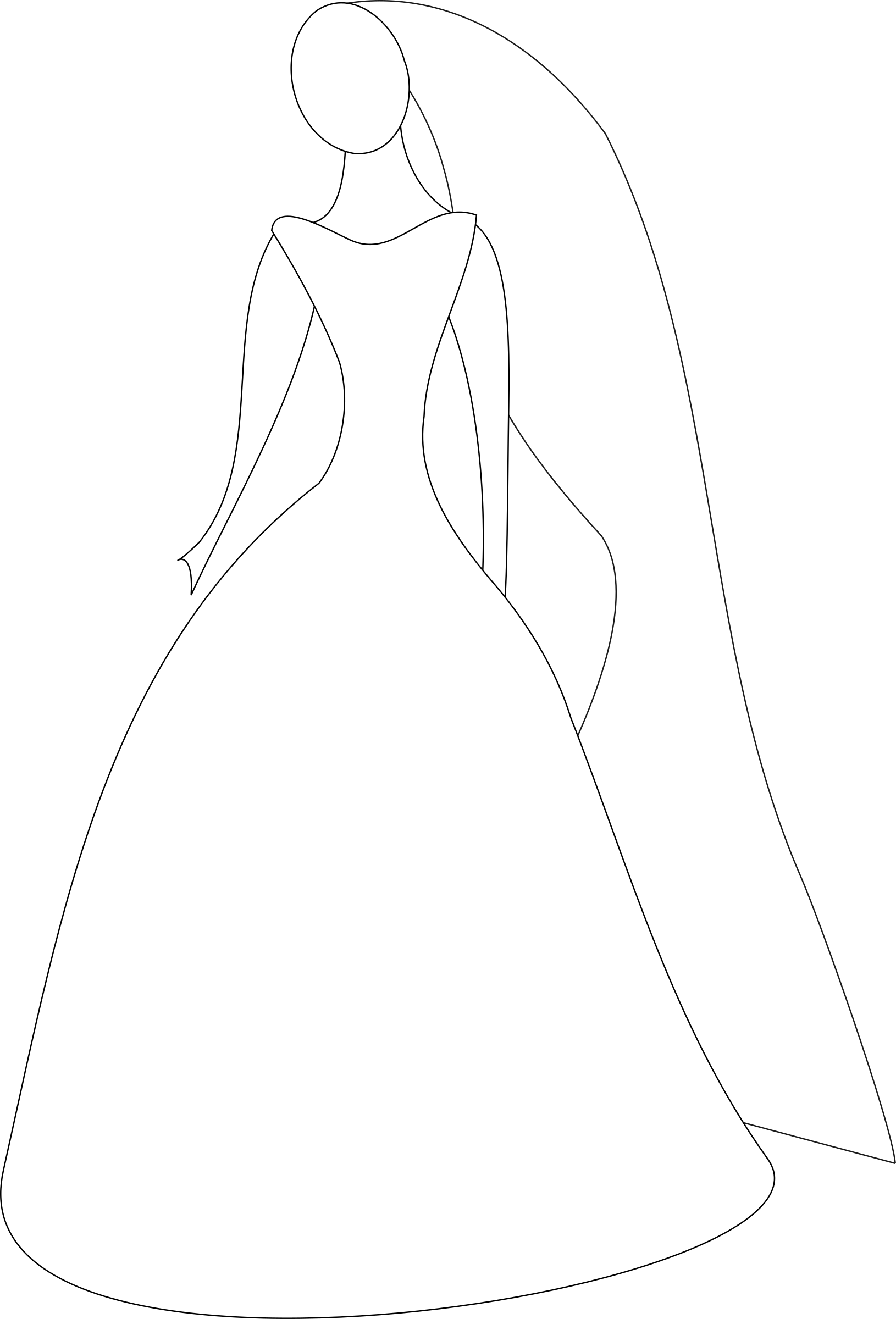 Wedding Dress Outline | Free download on ClipArtMag