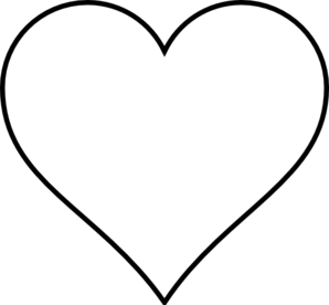 298x276 Black Heart Wedding Clip Art