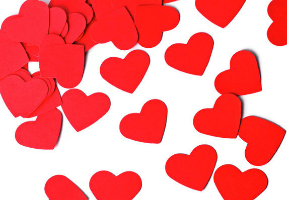 570x398 Wedding Heart Confetti Valentines Scrapbook Embellishment Die