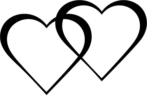 504x329 Two Hearts Clip Art