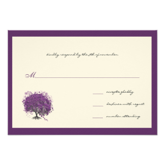 324x324 Purple Border Wedding Invitations Amp Announcements Zazzle
